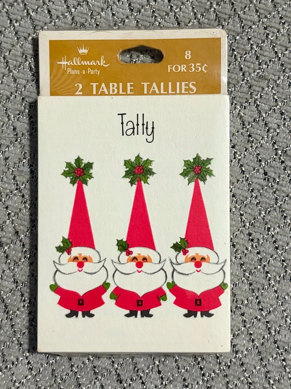 Vintage Hallmark Plans-A-Party Bridge Table Tallies Christmas Lot of 16 USA